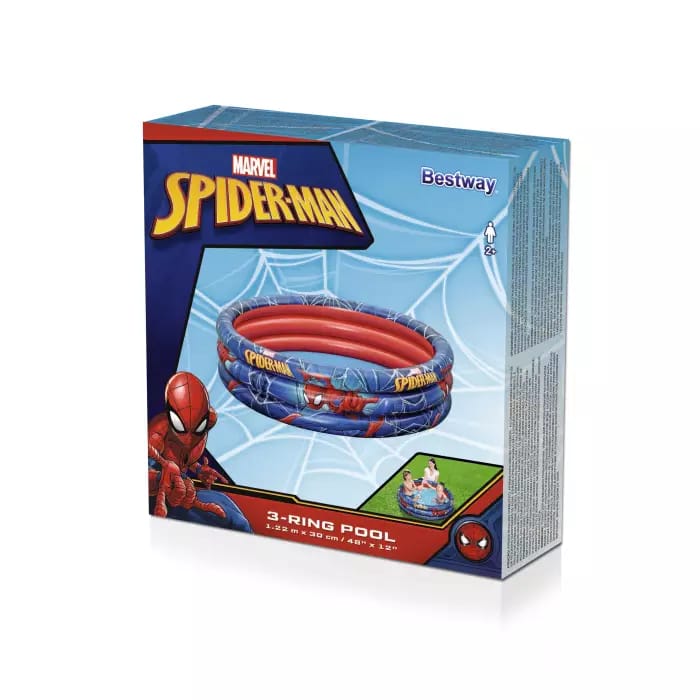 Детский надувной бассейн 122х30см "Spider-Man" 200л, от 2 лет фото 5